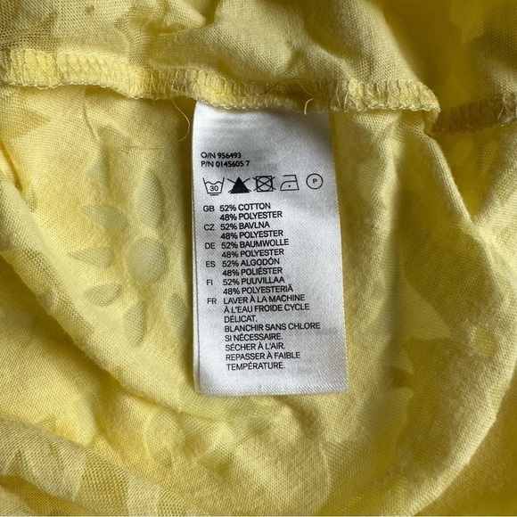 H&M Butter Yellow Long Tank Top Lightweight Summer - Medium - Picture 8 of 9